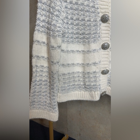 Kate Spade Jewel Button Textured Cardigan - Picture 9 of 9